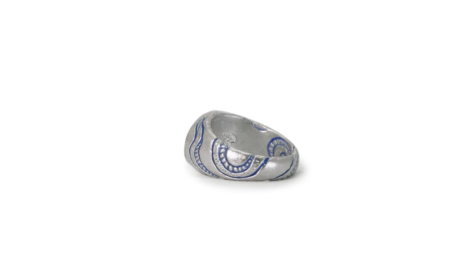 CERBERUS | CARVED SILVER SIGNET RING