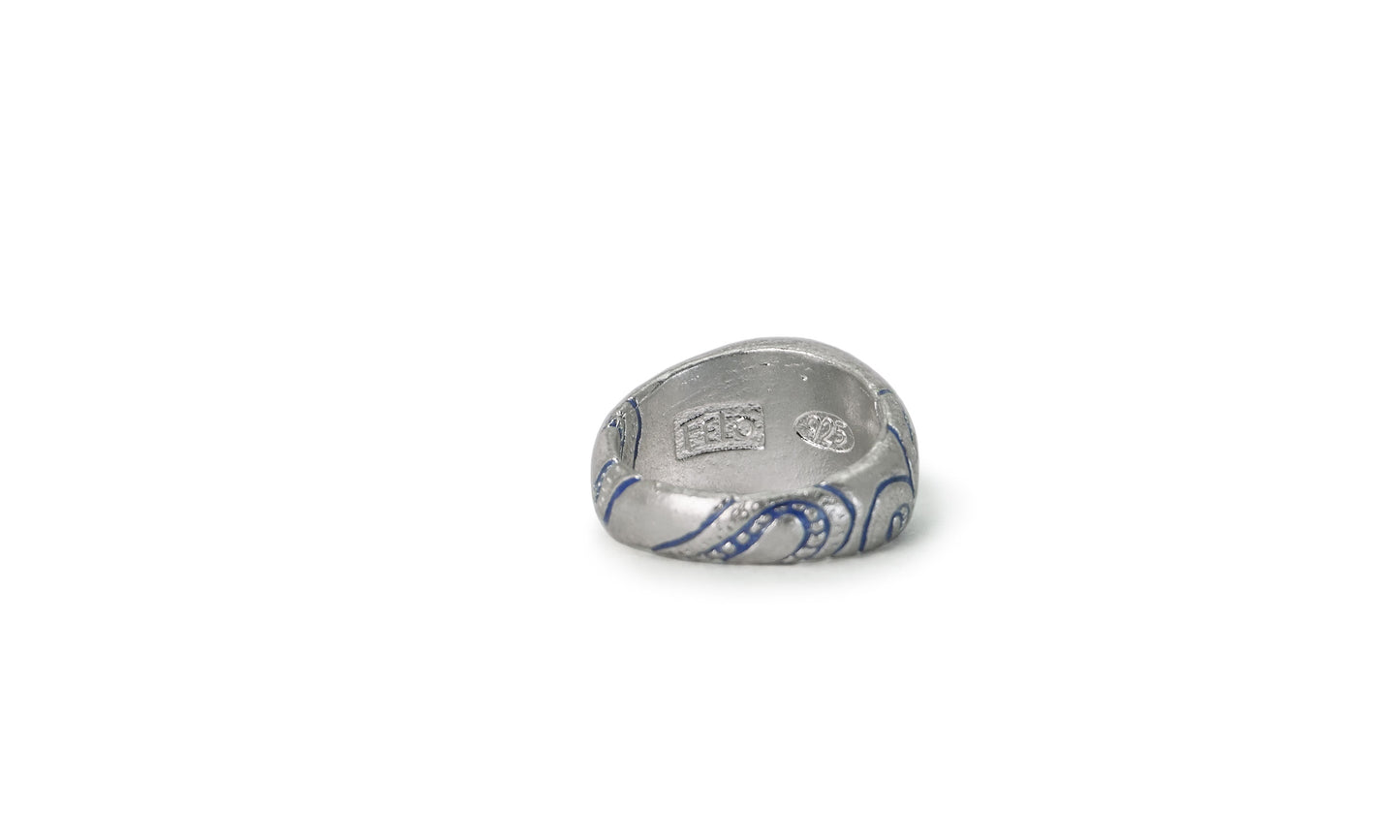 CERBERUS | CARVED SILVER SIGNET RING