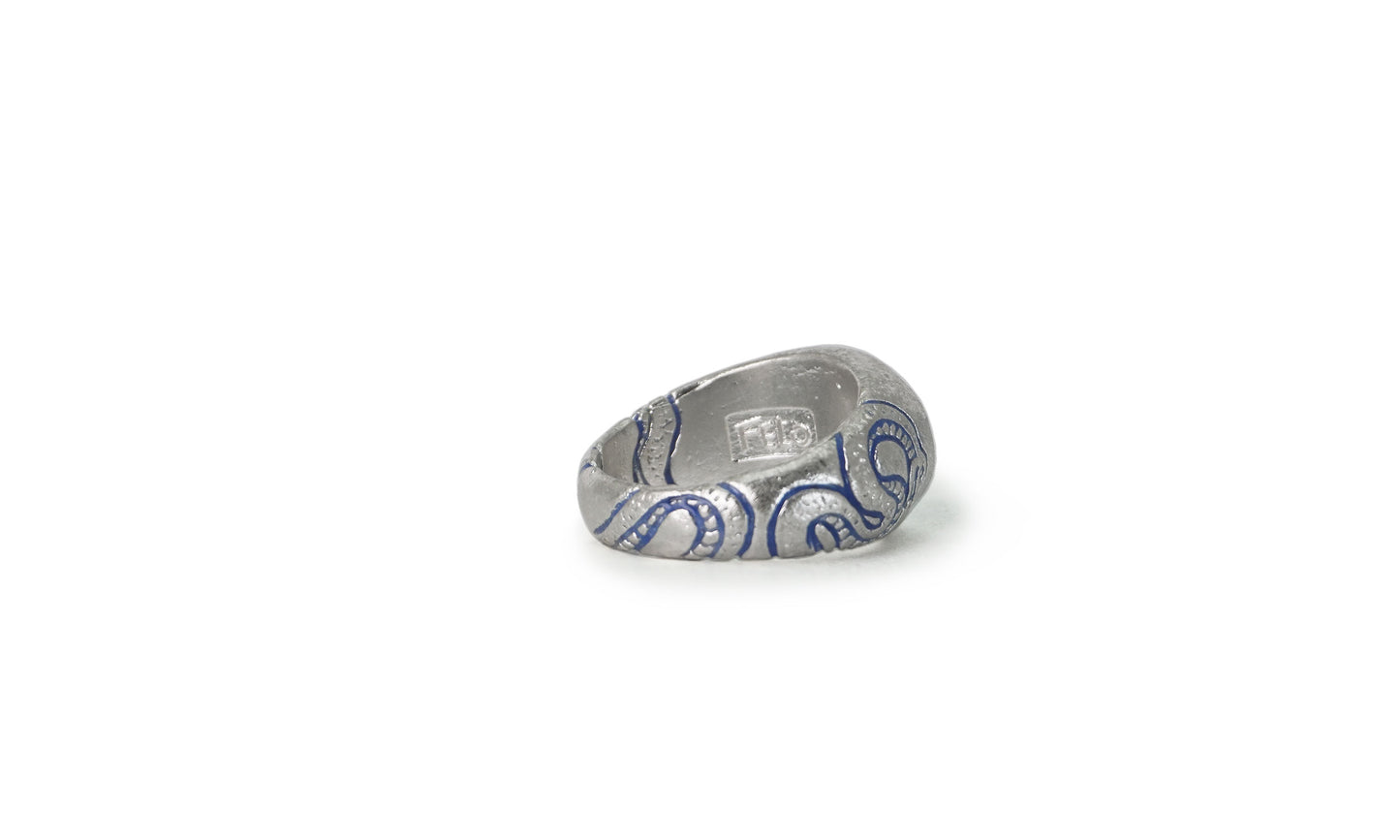 CERBERUS | CARVED SILVER SIGNET RING