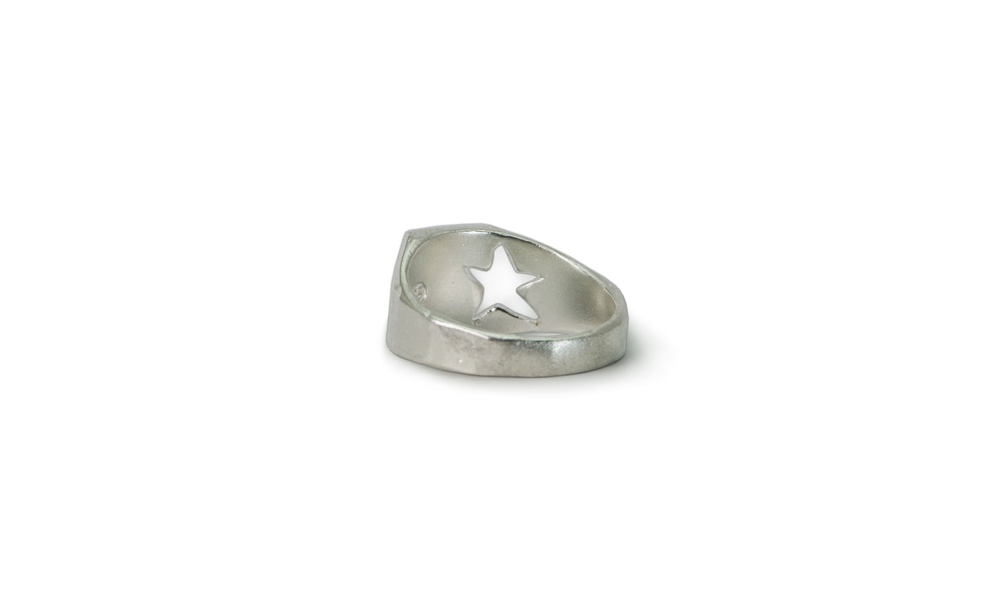 SCHLICE | CUTOUT SILVER SIGNET RING