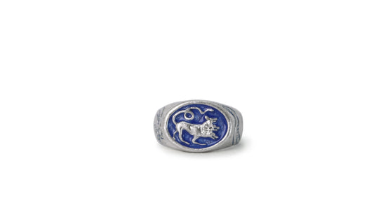 CERBERUS | CARVED SILVER SIGNET RING