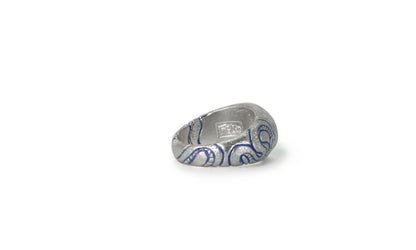 CERBERUS | CARVED SILVER SIGNET RING