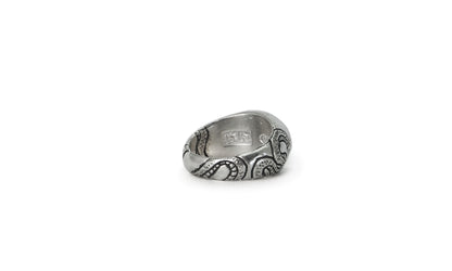 CERBERUS | CARVED SILVER SIGNET RING
