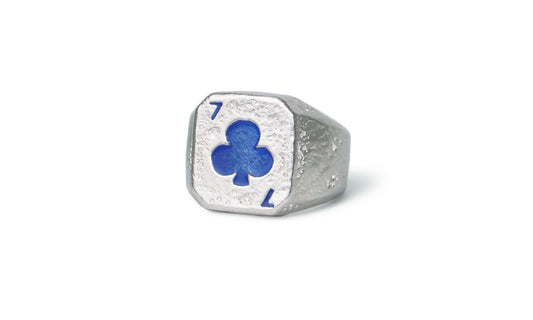 LUCKY-7 | Silver Signet Ring | RI-DA 1002